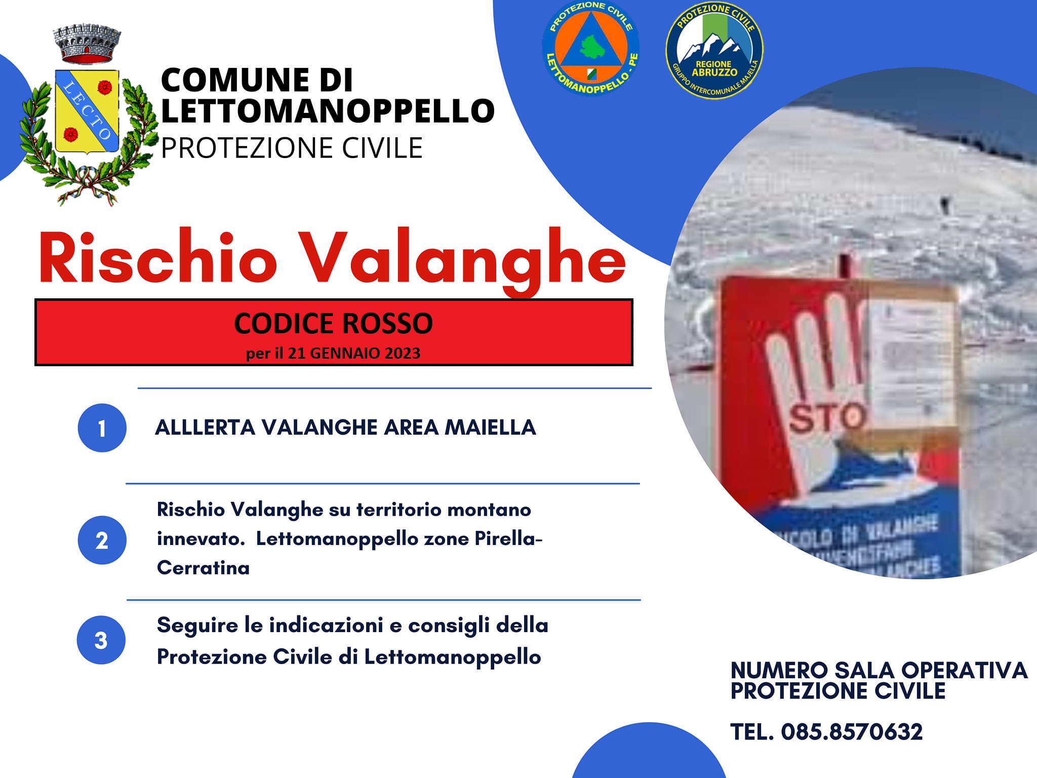 Allerta meteo -rischio valanghe