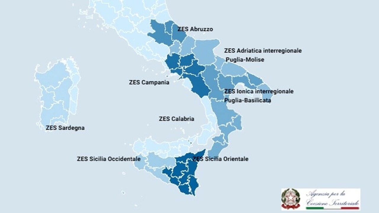 Investimenti Zona Economica Speciale per il Mezzogiorno (ZES). Modello di comunicazione