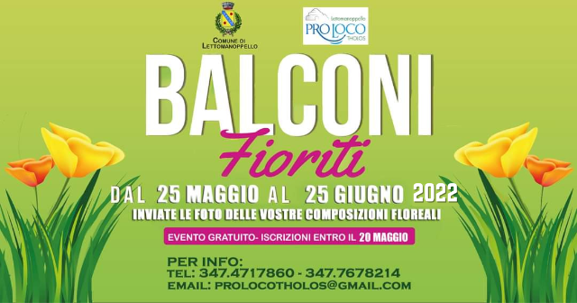 III^ Edizione Concorso Balconi Fioriti 2022