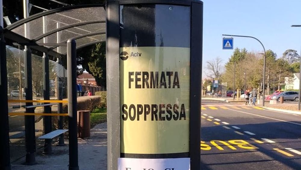 Orario corsa autobus a seguito di revisione corse per emergenza covid-19