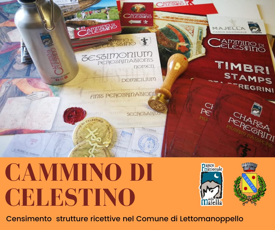 Censimento strutture ricettive nel Comune di Lettomanoppello per il Cammino di Celestino del Parco Nazionale della Maiella
